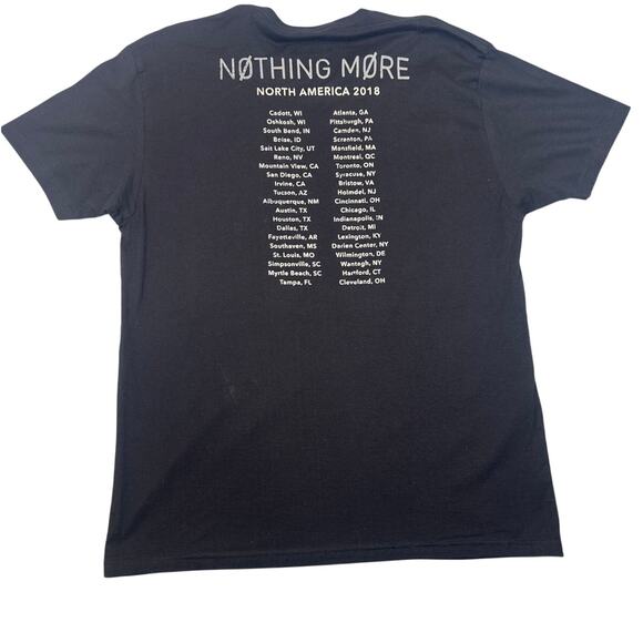 Nothing More 2018 Tour Shirt Concert Tee Adult Size XL T-Shirt Music - Picture 2 of 7